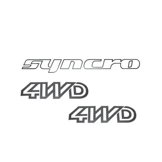 VW Bus T3 Folienschriftzüge "Syncro & 4WD" in versch. Farben
