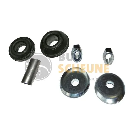 VW Bus T3 Gummipuffer mit Teller & Muttern für Zugstrebe