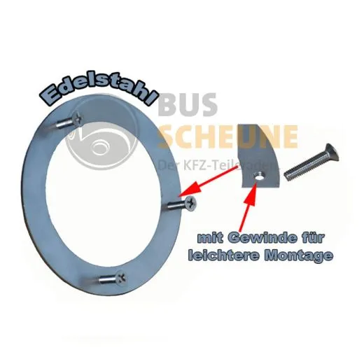 VW Bus T3 Haltering für Tankeinfüllstutzen aus Edelstahl
