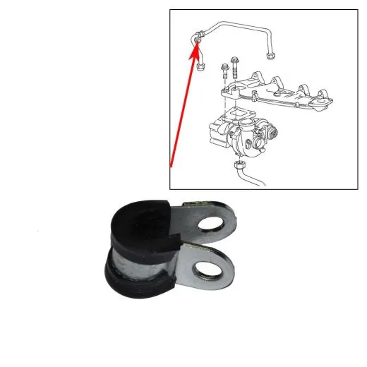VW Bus T3 Halteschelle 8x15 für Ölvorlaufleitung vom Turbolader
