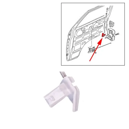 VW Bus T3 Hülse für Türschloß Beifahrertür