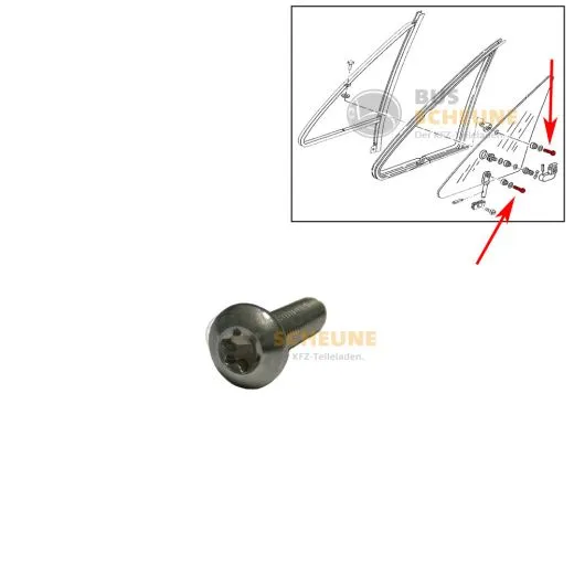 VW Bus T3 Innentorxschraube für Drehfenster