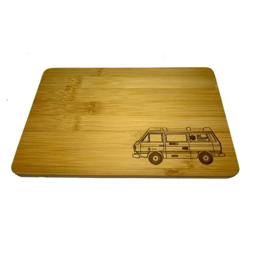 VW Bus T3 Joker - Frühstücksbrettchen aus FSC®-zertifiziertem Bambus