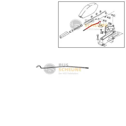 VW Bus T3 Klinkenstange für Handbremshebel