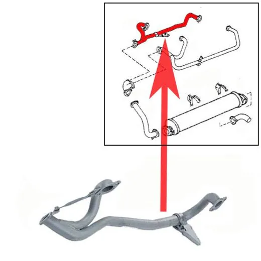 VW Bus T3 Krümmerrohrgeweih vorn WBX 1,9 2,1