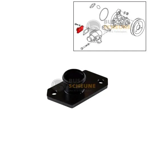 VW Bus T3 Kühlwasserflansch Thermostagehäuse 1,9 DG