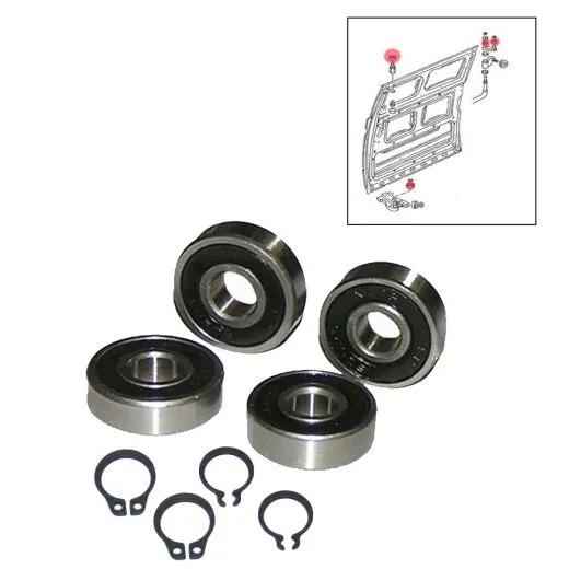 VW Bus T3 Lager- & Rollensatz für Schiebetür