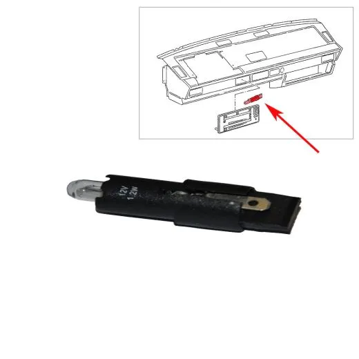 VW Bus T3 Lampenfassung mit Birne für Heizungsblende