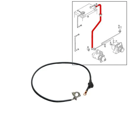 VW Bus T3 Leitungssatz / Pluspol für Batterie 910 mm