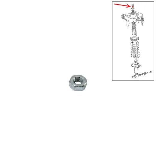 VW Bus T3 Mutter oben für Stoßdämpfer Vorderachse