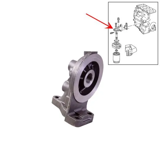 VW Bus T3 Ölfilterhalter / Ölfilterflansch am Motorblock Diesel