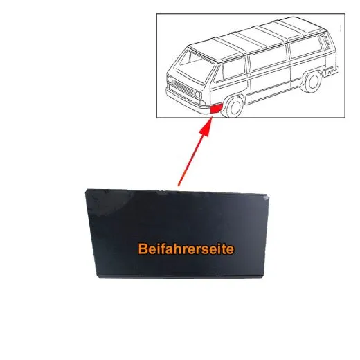 VW Bus T3 Reparaturblech Beifahrertür unten außen