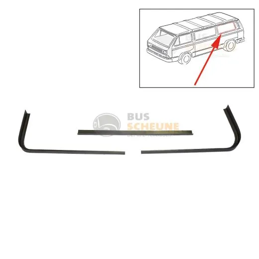 VW Bus T3 Reparatursatz Fensterrahmen hinten links unten
