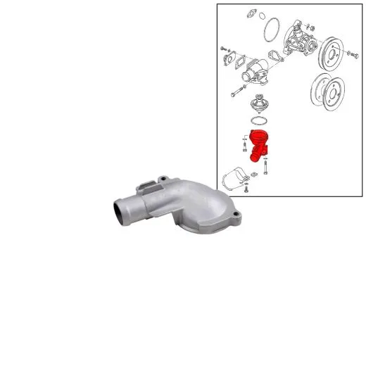 VW Bus T3 Rohrstutzen für Thermostatgehäuse 1,9 DG