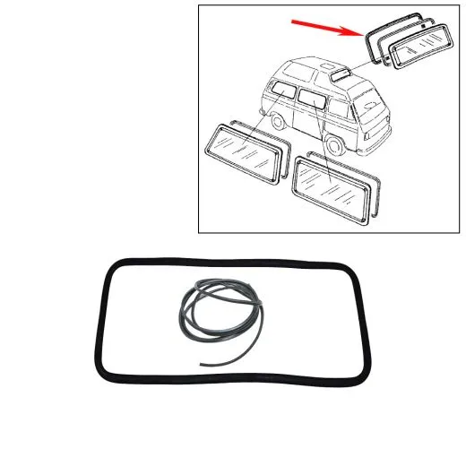 VW Bus T3 Scheibendichtung mit Füllkeder Hochdach Westfalia