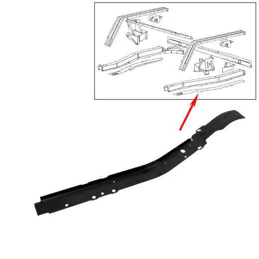 VW Bus T3 Schließblech für Längsträger hinten links - Bodengruppe