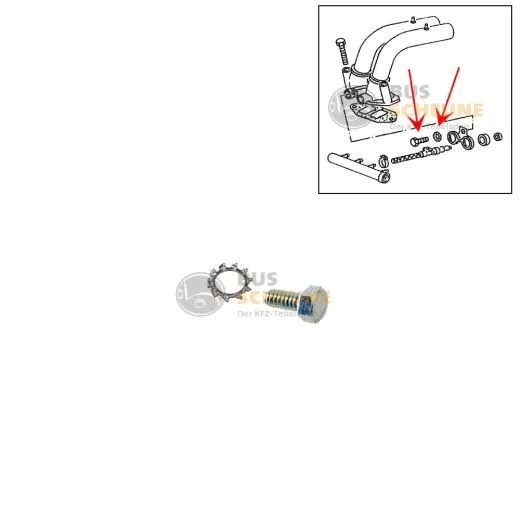 VW Bus T3 Schraube & Zahnscheibe für Einspritzventil alle WBX