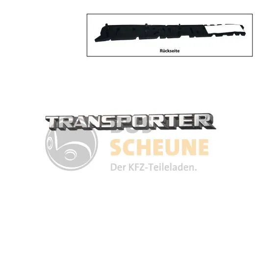 VW Bus T3 Schriftzug "Transporter" hinten ab '84