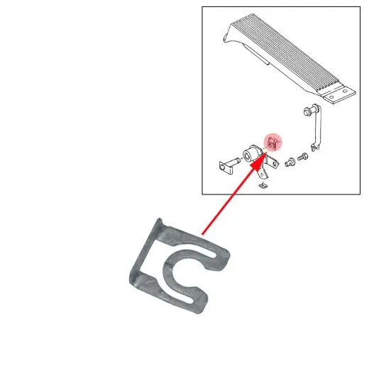 VW Bus T3 Sicherungssplint für Bolzen am Gaspedal