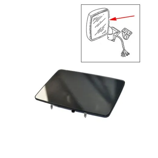 VW Bus T3 Spiegelglas (konvex) beheizbar für elektr. Außenspiegel