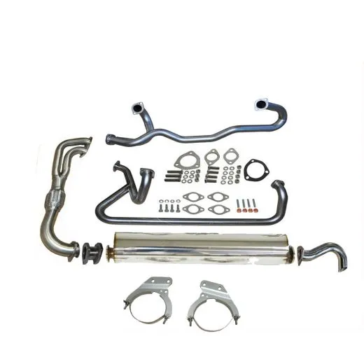 VW Bus T3 Syncro Auspuff-Set ohne Kat komplett Edelstahl WBX