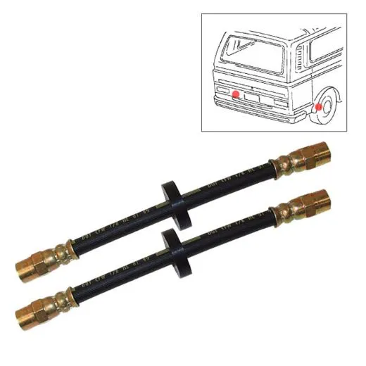 VW Bus T3 T4 Bremsschlauch hinten 200 mm - 2 Stück