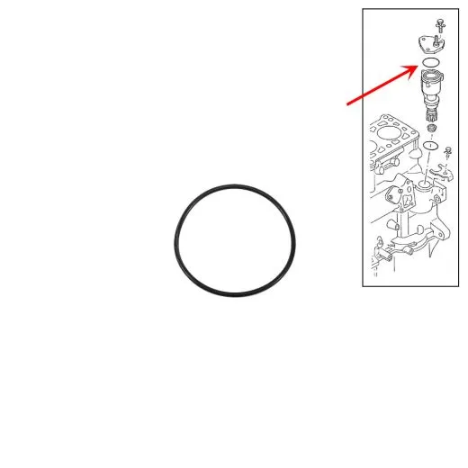 VW Bus T3 T4 Dichtring für Unterdruckpumpendeckel Diesel NT: 1,8 mm