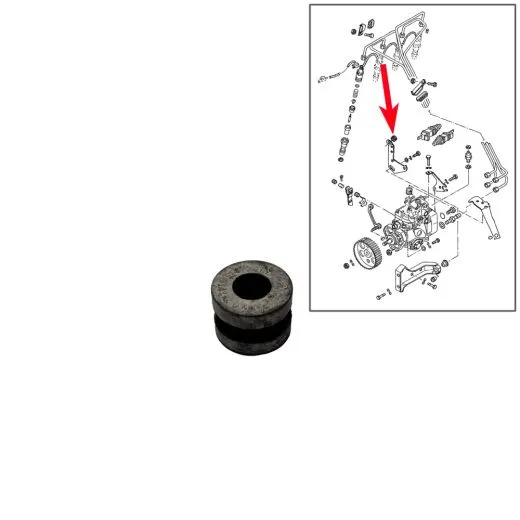 VW Bus T3 T4 Gummibuchse für Stütze Einspritzpumpe
