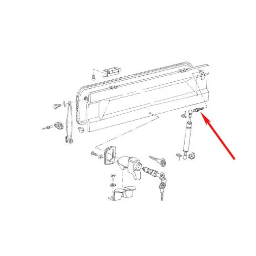 VW Bus T3 T4 Kugelzapfen für Heckklappendämpfer / Motordeckel