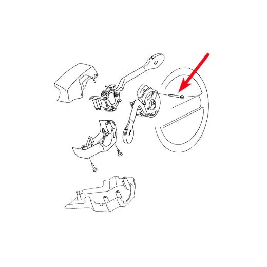 VW Bus T3 T4 Linsenschraube für Blinkerhebel