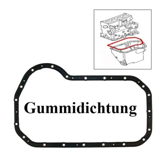VW Bus T3 T4 Ölwannendichtung aus Gummi / Metall