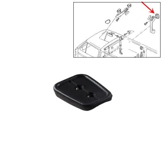 VW Bus T3 T4 Plastikunterlage für Haltegriff schwarz