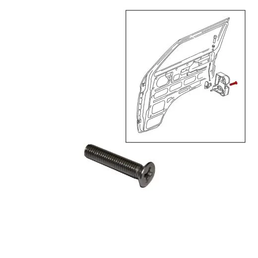 VW Bus T3 T4 Schraube für Türschloss in Edelstahl