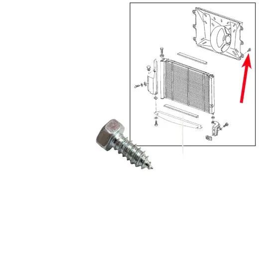 VW Bus T3 T4 Sechskantblechschraube für Lüfter / Karosserie