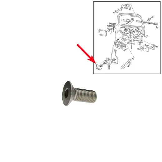 VW Bus T3 T4 Senkschraube für Schließkeil Heckklappe & Schiebetür