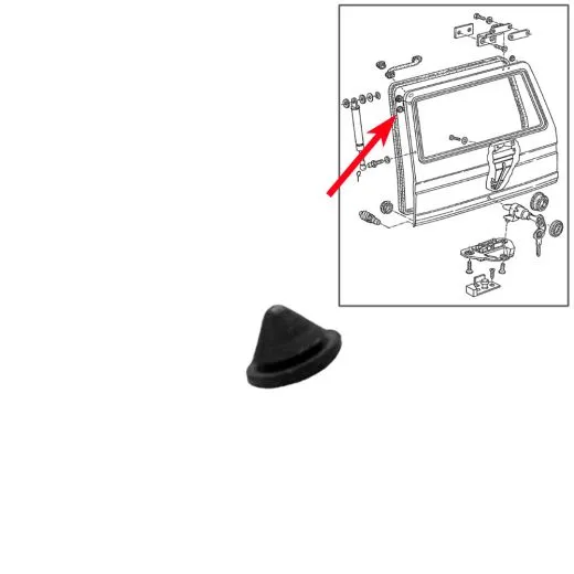 VW Bus T3 T4 Stopfen für Heckklappe / Flügeltüren