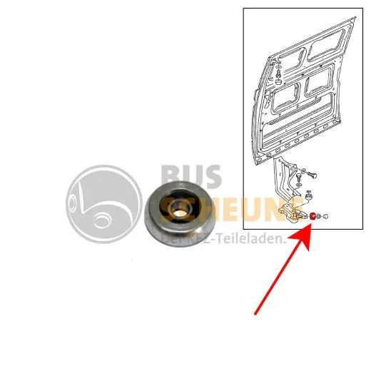 VW Bus T3 Tragrolle unten für Rollenführung ab '85
