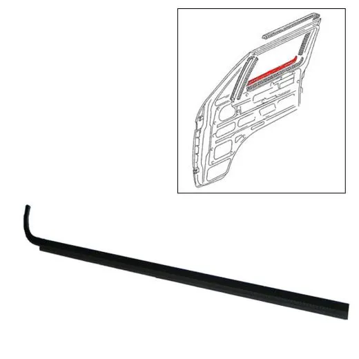 VW Bus T3 Türschachtdichtung mit Nut links außen