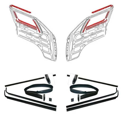 VW Bus T3 Türschachtdichtungen komplett li. & re.