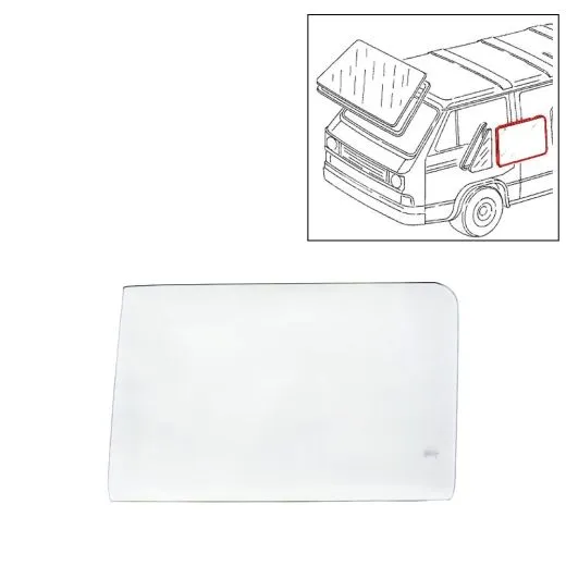 VW Bus T3 Türscheibe links klar
