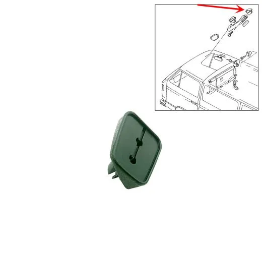 VW Bus T3 Unterlage oben für Haltegriff schwarz