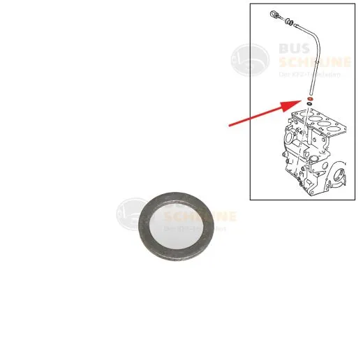 VW Bus T3 Unterlegscheibe für Rohrdichtung Ölpeilstab Diesel