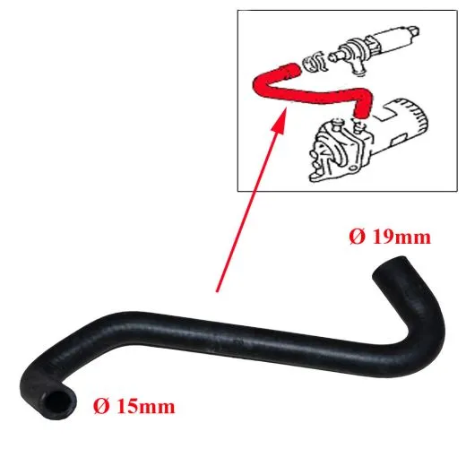VW Bus T3 Wasserschlauch JX CS KY zw. Ölkühler und Zusatzwasserpumpe