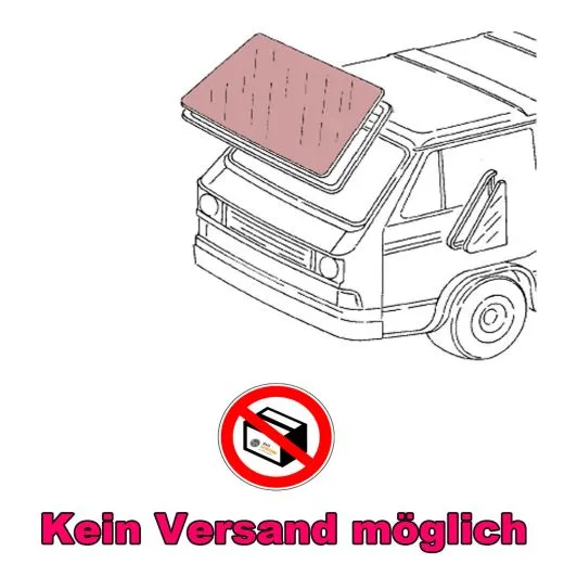 VW Bus T3 Windschutzscheibe Grüncolor mit Grünkeil & Antenne