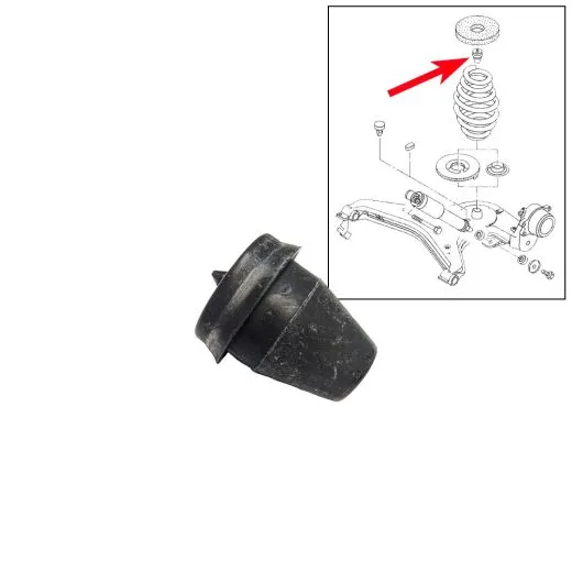 VW Bus T4 Anschlagpuffer für Federunterlage oben Hinterachse