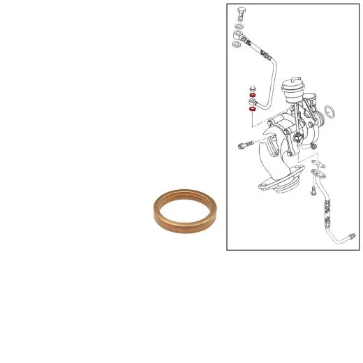 VW Bus T4 Dichtring Ölrohr am Turbolader unten 2.5 TDI