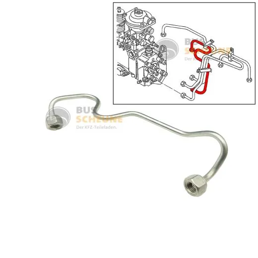 VW Bus T4 Einspritzleitung 2. Zylinder 1,9 Diesel