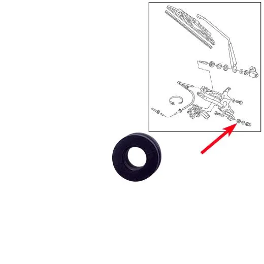 VW Bus T4 Gummilager für Scheibenwischeraufnahme hinten