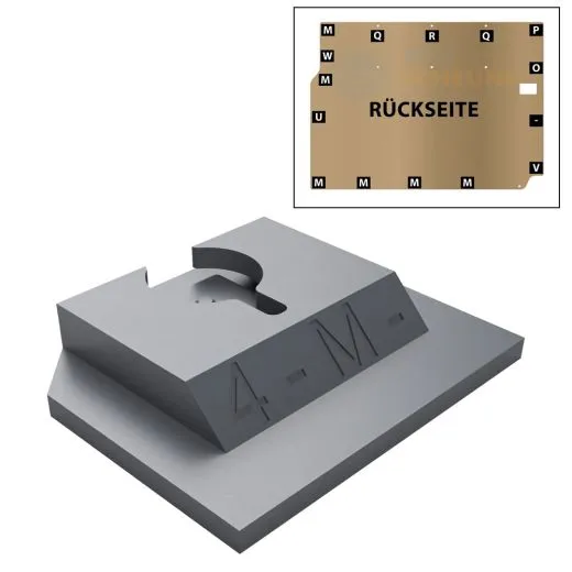 VW Bus T4 Halterung für Schiebetürverkleidung - Halterung M