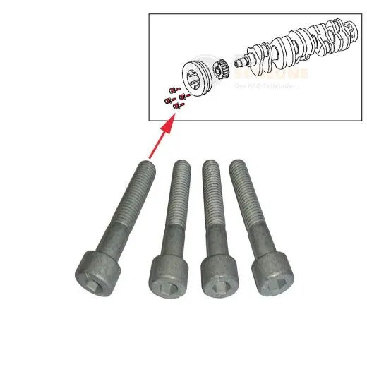 VW Bus T4 Innensechskantschraube Schwingungsdämpfer M8x45